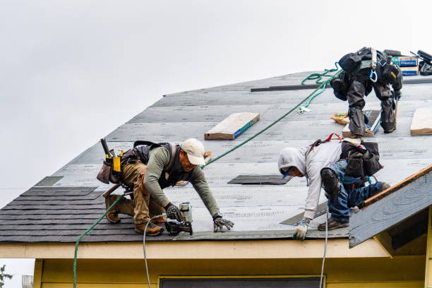 Professional Flat Roof Repair technician working in Racine, WI
